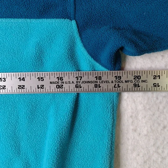 Patagonia Synchilla Fleece Sweater Jacket Womens Medium Teal Full Zip Retro - Picture 8 of 10